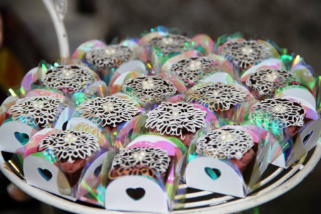 Docinho hóstia rendada e decorada